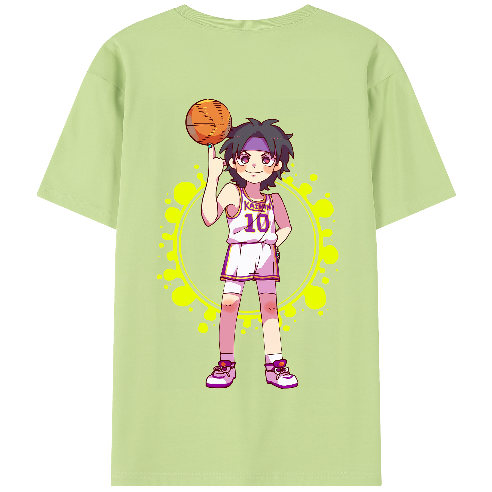 SLAM DUNK／スラムダンク 綿100％半袖Tシャツ（背面プリント）